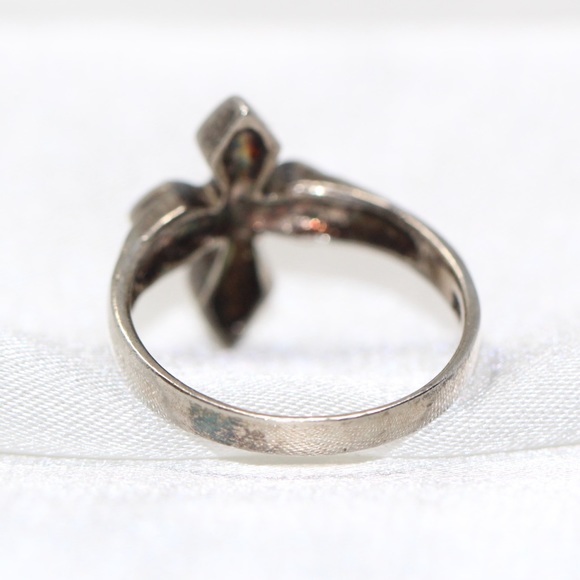 Sterling Silver - Religious Cross Ring - size 5.75 - Picture 4 of 7